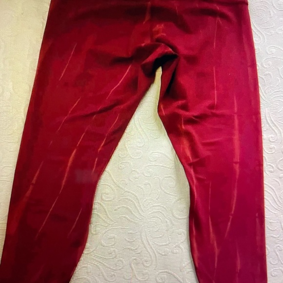Lululemon Wunder Train High Rise Crop 23” Sz 18 Sun Bleached Washed Red Merlot - Picture 5 of 8